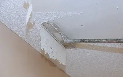 Removal of popcorn ceiling